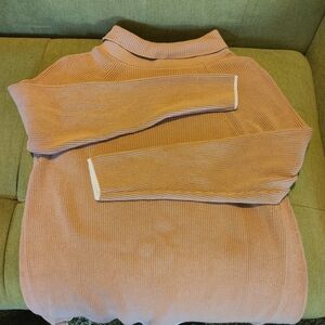 Talbots Soft Coral Cowl Neck Sweater